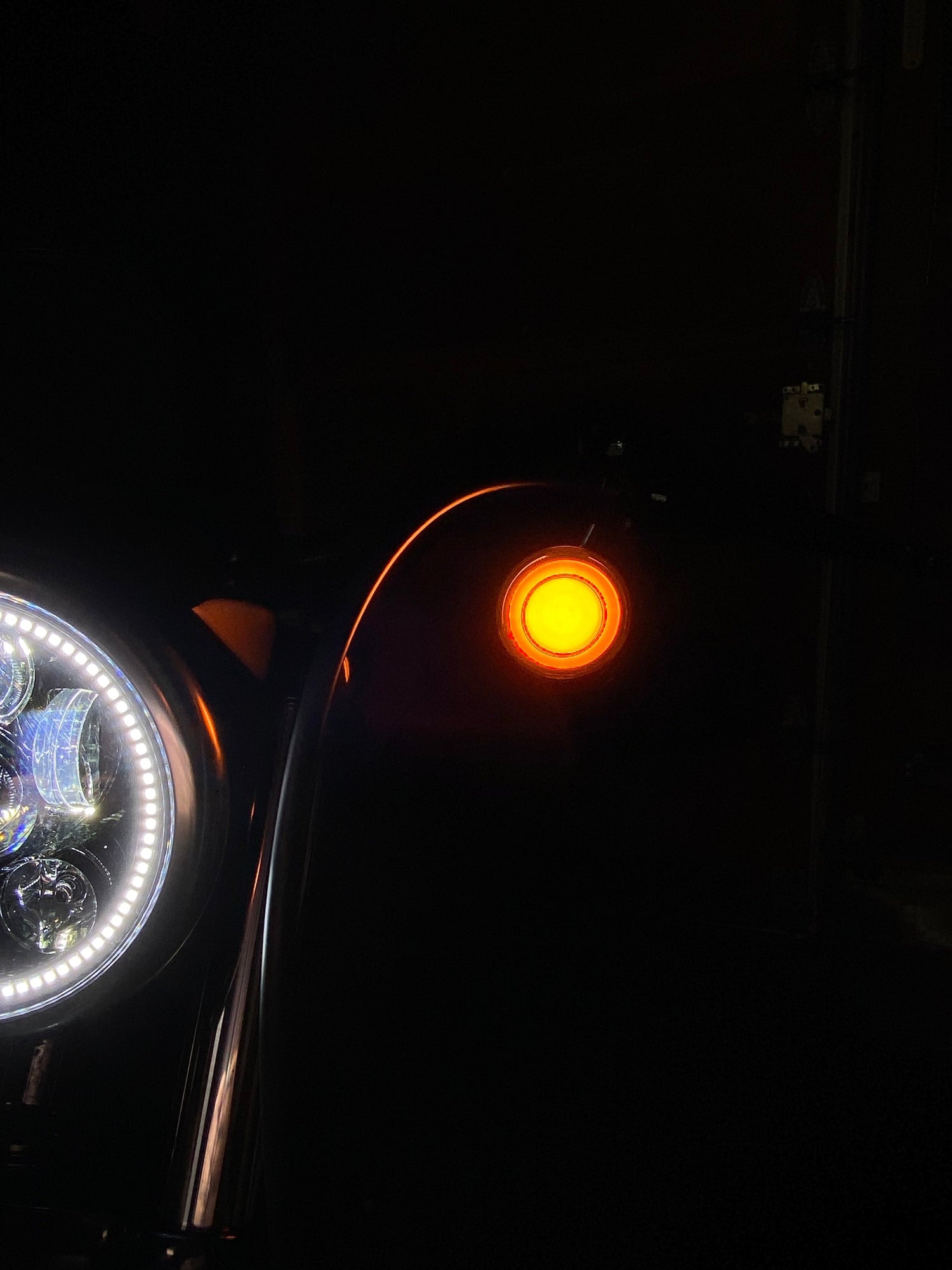 Eagle Lights HALOS 2" Front and Rear LED Turn Signals for Harley-Davidson® Motorcycles - Front (1157) / Rear (1157)