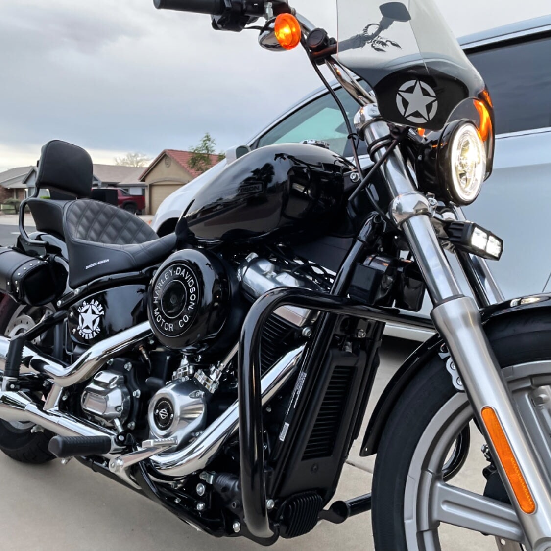 Eagle Lights 6" Generation II LED Projection Light Bar with Plug and Harness for Harley-Davidson® Softail and Dyna Models - 2500Lm