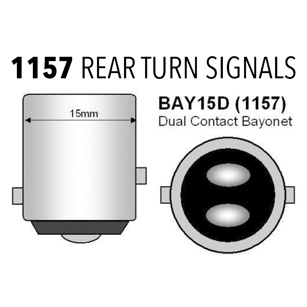 Eagle Lights Midnight Edition Rear LED Turn Signals, Running Lights and Strobing Brake Lights for Harley Davidson Motorcycle