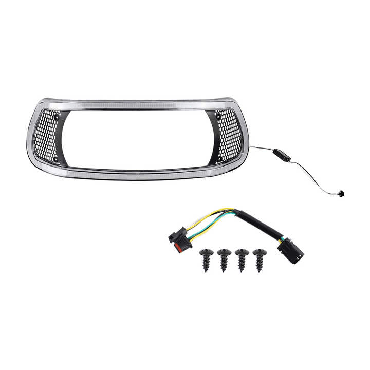 Eagle Lights HALOS DRL Bezel With Vent Inserts And White LED Running Lights for Harley-Davidson® Road Glide Motorcycles