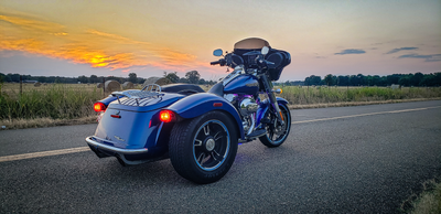 Eagle Lights Flashing Strobe LED Squareback Tail Brake Light Kit for Harley-Davidson® Tri Glide Models