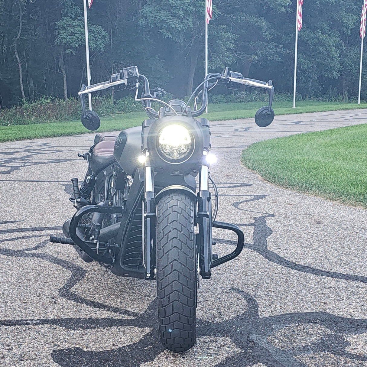 Eagle Lights BULLETBEAM Front LED Turn Signals with Running Lights for Indian Scout Bobber - 2 Lights