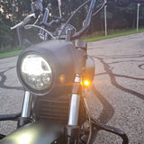 Eagle Lights BULLETBEAM Front LED Turn Signals with Running Lights for Indian Scout Bobber - 2 Lights