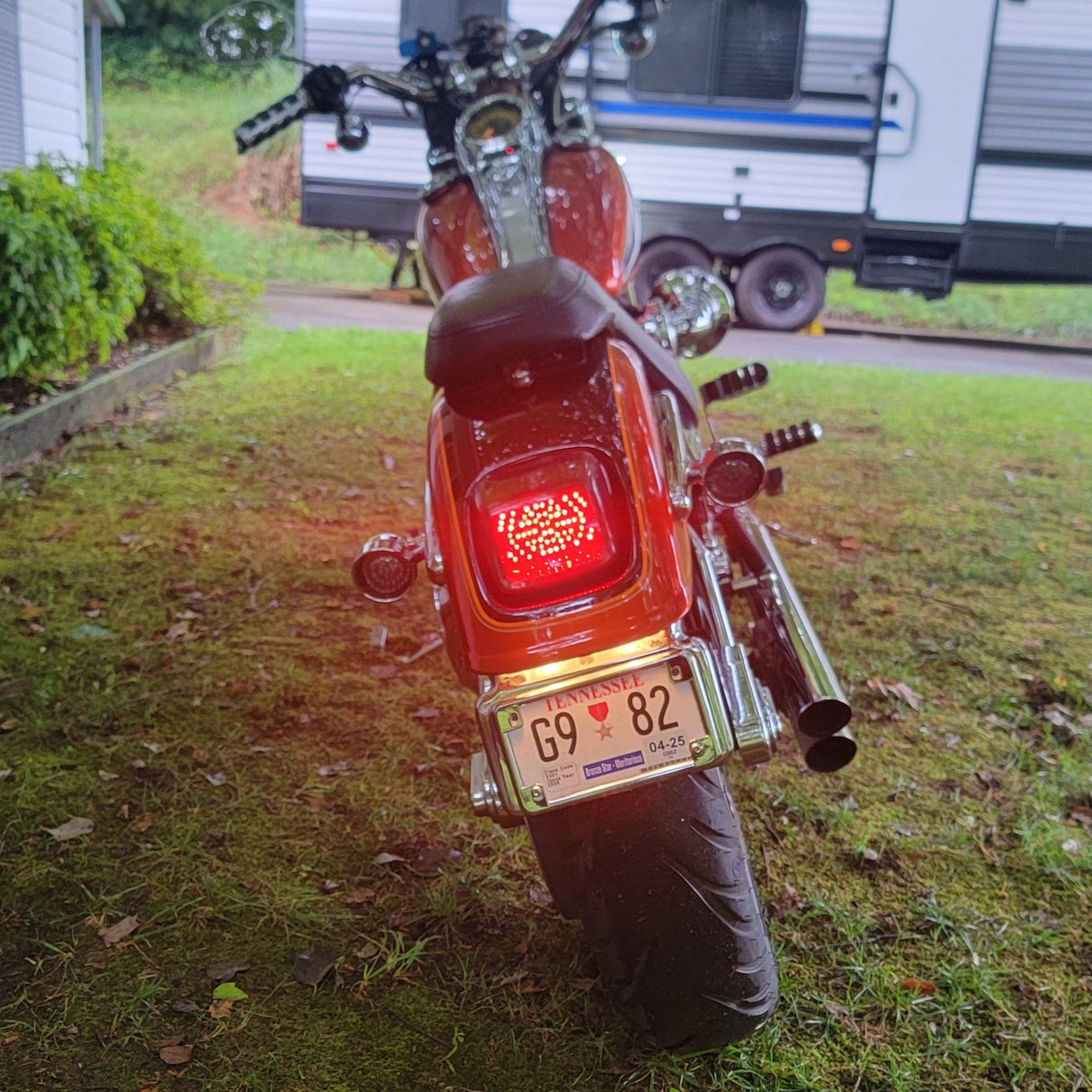 Eagle Lights LED Tail Light with Integrated Turn Signals for Harley Davidson V-Rod and Deuce Models