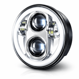 Eagle Lights 5 3/4" LED Headlight Kit with Halo Ring for Harley-Davidson® and Indian® Motorcycles - Generation II
