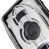 Eagle Lights Chrome 4 x 6 Chrome LED Headlights - Four Pack (Two High Beam / Two Low Beam)