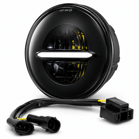 Eagle Lights Infinity Beam Series 7" Round LED Headlight for Harley-Davidson® and Indian® Motorcycles