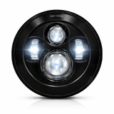 Eagle Lights 7" LED Headlight for Harley-Davidson® and Indian® Motorcycles - Generation I / Black Kit