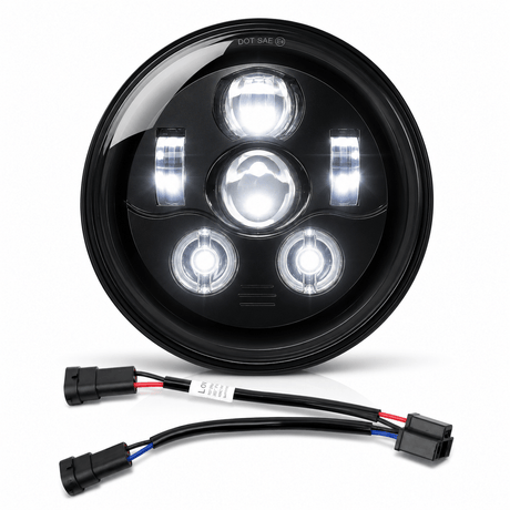 Eagle Lights 7" LED Headlight Kit - Generation III / Black