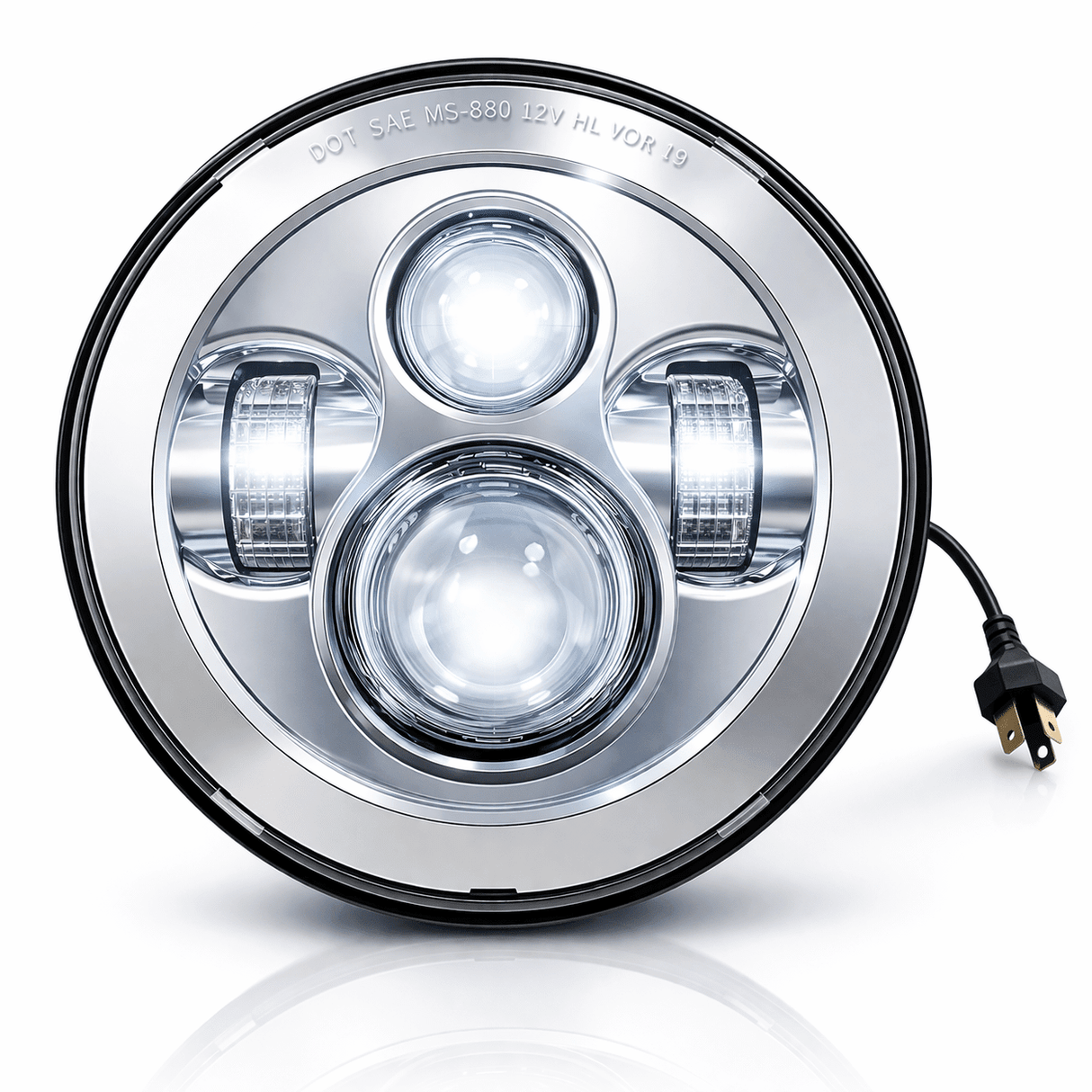 Eagle Lights 7" Round LED Headlight kit for Street Glide, Electra Glide and Harley-Davidson® Models with Radios