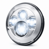 Eagle Lights 7" LED Headlight for Harley-Davidson® and Indian® Motorcycles - Generation I / Chrome Kit