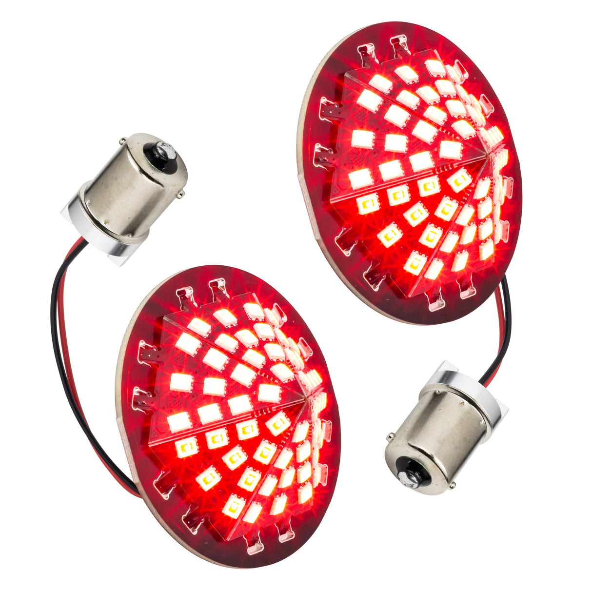 Eagle Lights Midnight Edition Generation III LED Premium Red Rear Turn Signals for Harley Davidson Motorcycles - 1156 Base