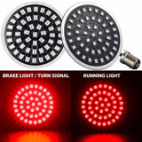 Eagle Lights Midnight Edition Rear LED Turn Signals, Running Lights and Strobing Brake Lights for Harley Davidson Motorcycle