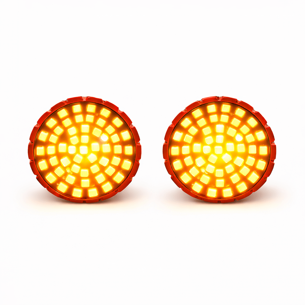 Eagle Lights SUNFLARE 2"  Switchback Front LED Turn Signals For Harley-Davidson® and Yamaha Models