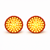 Eagle Lights SUNFLARE 2"  Switchback Front LED Turn Signals For Harley-Davidson® and Yamaha Models