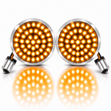 Eagle Lights Midnight Edition Generation II Amber LED Premium Rear Turn Signals - 1156 Base