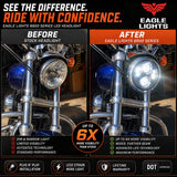 Eagle Lights 5 3/4" LED Headlight For Harley-Davidson® and Indian Motorcycles - Generation II