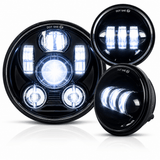 Eagle Lights 8900PK Heritage Softail Springer LED Headlight and Passing Light Kit
