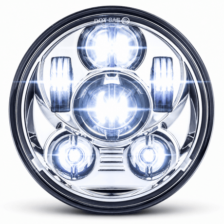 Eagle Lights 5 3/4" 8900 Series Generation III LED Projection Headlight For Indian® Scout, Scout 60, Bobber