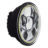 Eagle Lights 5 3/4" LED Headlight Kit with Halo Ring for Harley Davidson and Indian Motorcycles - Generation III / Chrome