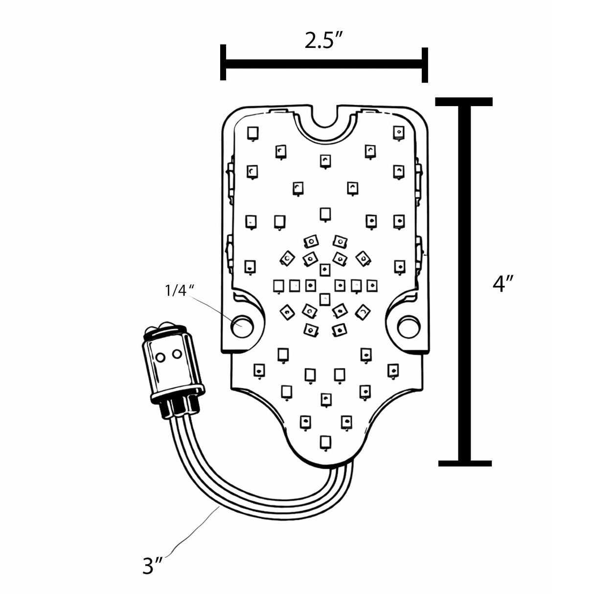 Eagle Lights LED Tombstone Running and Brake Light Replacement for Harley-Davidson® Deluxe and Springer Models