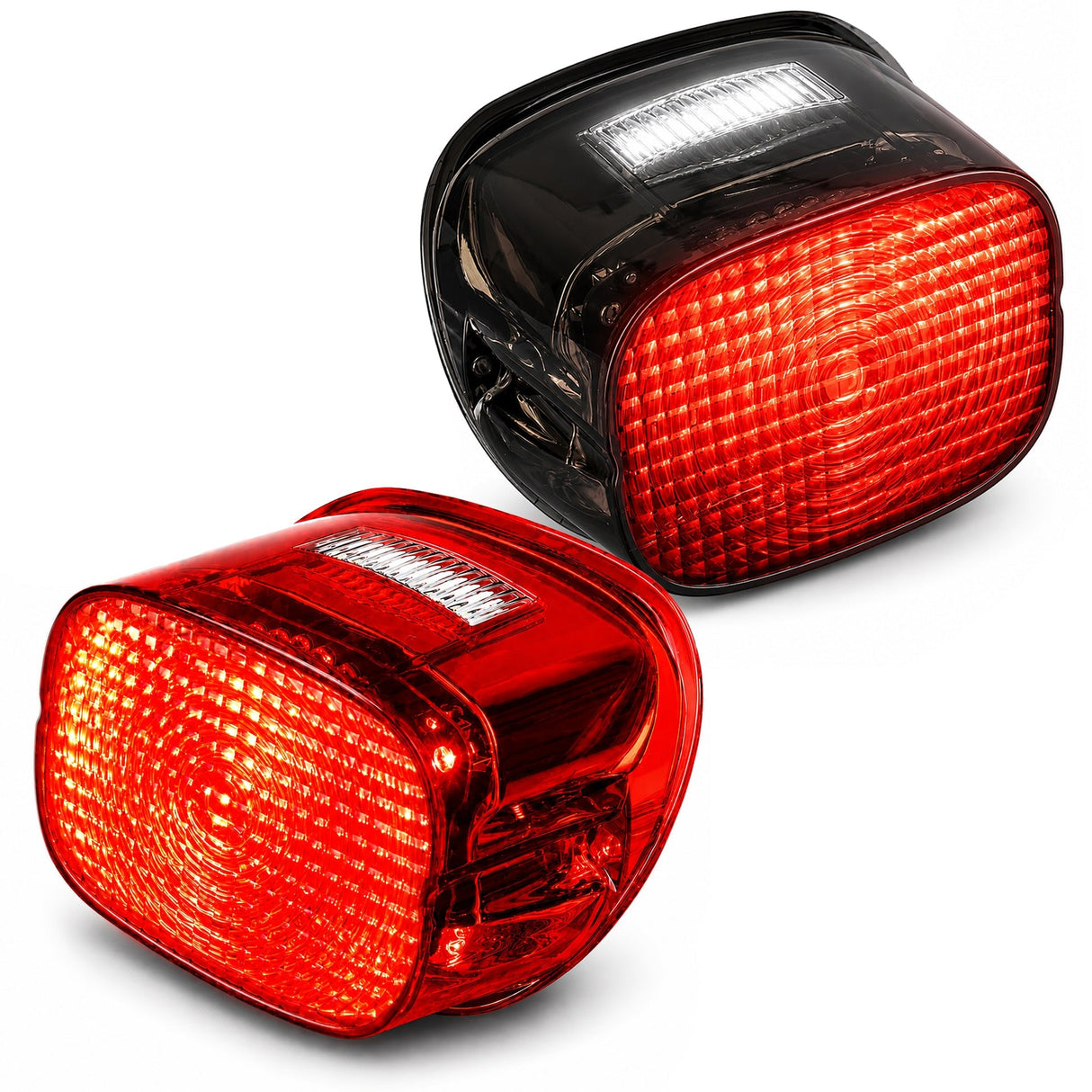 Eagle Lights Flashing Strobe Squareback LED Tail Brake Light Kit for Harley-Davidson® - with Plate Window