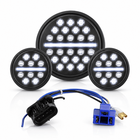 Eagle Lights Slim Line LED Headlight and Auxiliary Light Kit for Harley-Davidson® / Indian® Motorcycle