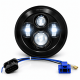 Eagle Lights 7" LED Headlight for Harley-Davidson® and Indian® Motorcycles - Generation I / Black Kit