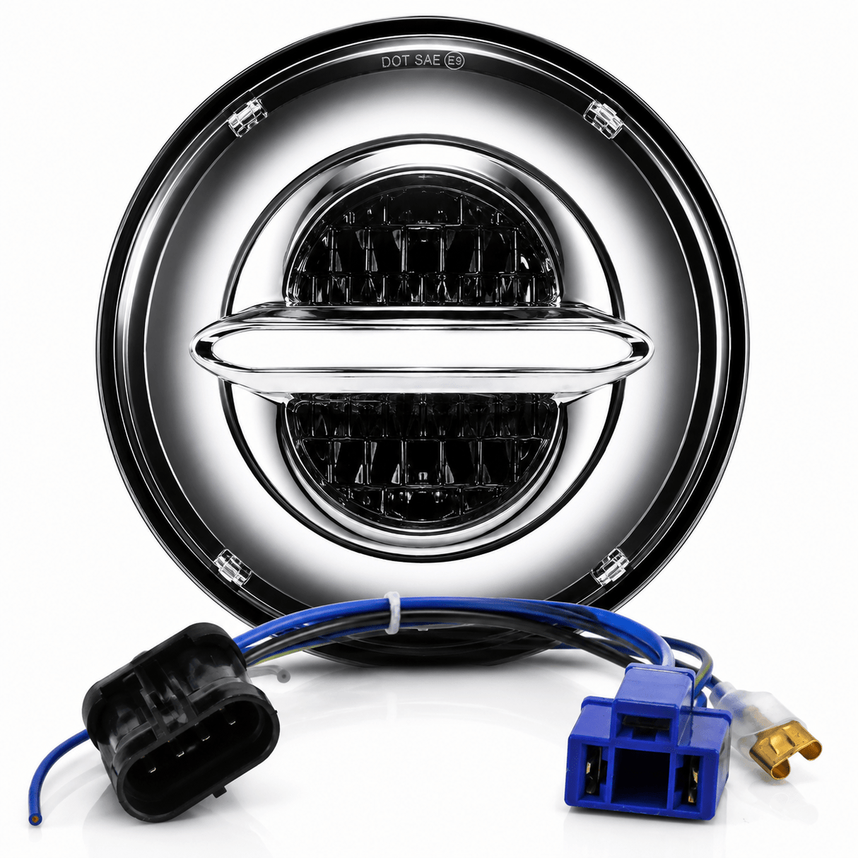 Eagle Lights Infinity Beam Series 7" Round LED Headlight for Harley-Davidson® and Indian® Motorcycles