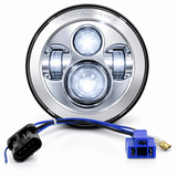 Eagle Lights 7" LED Headlight for Harley-Davidson® and Indian® Motorcycles - Generation I / Chrome Kit