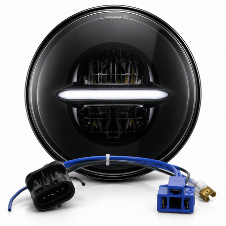 Eagle Lights Infinity Beam Series 7" Round LED Headlight for Harley-Davidson® and Indian® Motorcycles