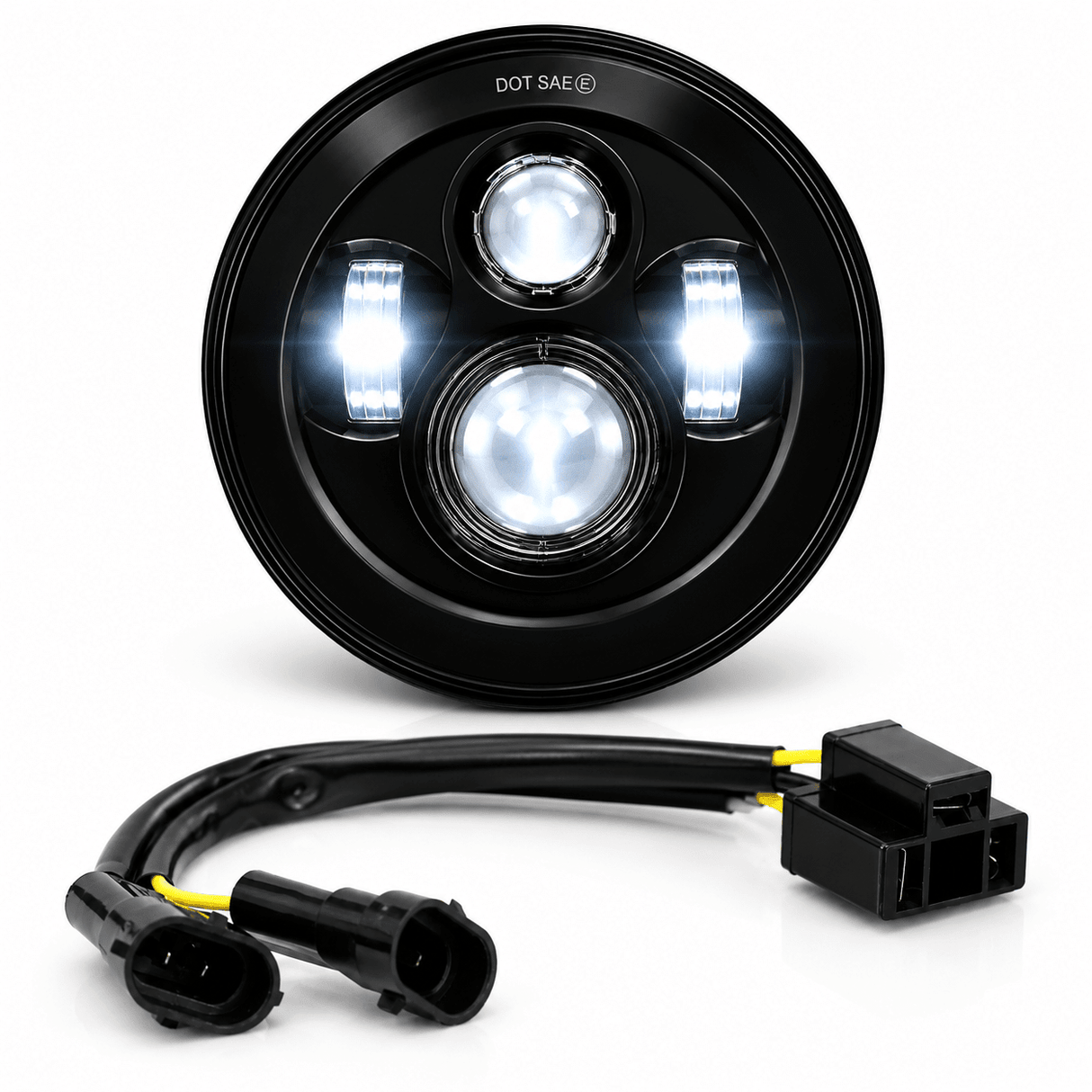 Eagle Lights 7" Round LED Headlight kit for Street Glide, Electra Glide and Harley-Davidson® Models with Radios