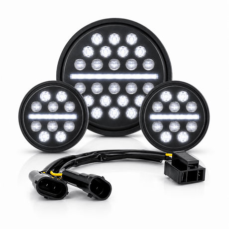 Eagle Lights Slim Line LED Headlight and Auxiliary Light Kit for Harley-Davidson® / Indian® Motorcycle