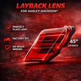 Eagle Lights Flashing Strobe Layback LED Tail Brake Light Kit for Harley-Davidson®