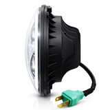 Eagle Lights 7" LED Headlight Kit with Halo Ring for Harley-Davidson® and Indian® Motorcycles - Generation III / Chrome