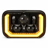 Eagle Lights ArcLine 5x7 Inch LED Headlight Pair for Chevrolet, GMC, Ford Trucks and Vans - Replaces H6054