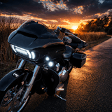 Eagle Lights LED Projection Headlight for Harley-Davidson 2015 - 2025 Road Glide with Vent Insert Light Combo Kit