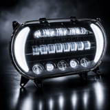 Eagle Lights LED Projection Headlight for Harley-Davidson 2015 - 2025 Road Glide with Vent Insert Light Combo Kit