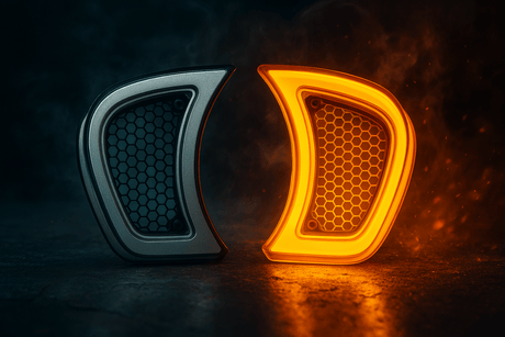 Eagle Lights Vent Insert HALOS LED Running Lights and Turn Signals for Harley-Davidson® Road Glide Motorcycles