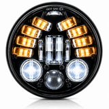 Eagle Lights 5 3/4" LED Projector Headlight with Integrated Turn Signals for Harley Davidson 5.75'' LED Projection Head Lamp