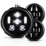 Eagle Lights 1997-2003 Honda Valkyrie Round Projection LED 7" Headlight and 4.5" Passing Lights