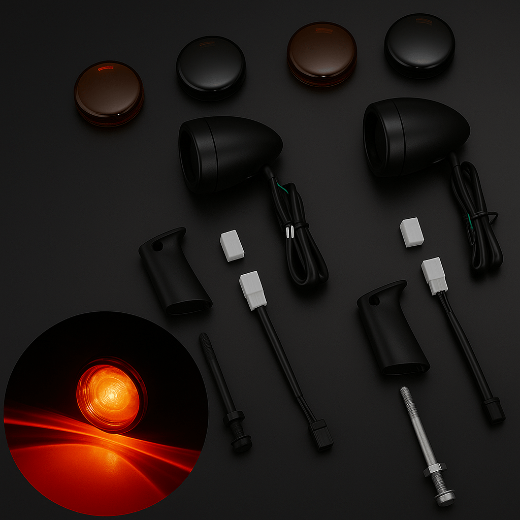 Eagle Lights Bullet Rear Turn Signal & Bracket Kit for Harley-Davidson® Sportster XL1200 (1992–2017)