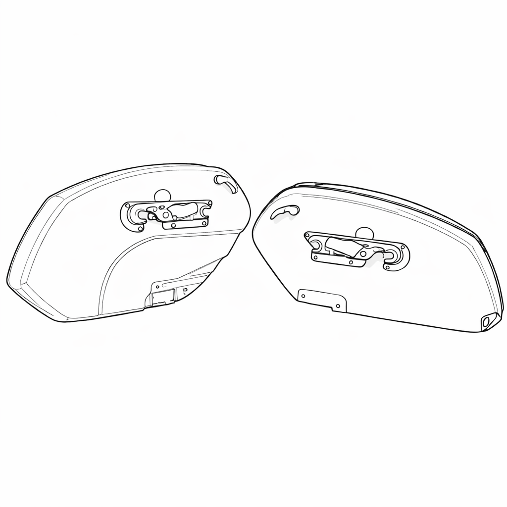 Eagle Lights Midnight Edition Saddlebags for 2022 - 2025 Low Rider S - Easy Bolt On Installation