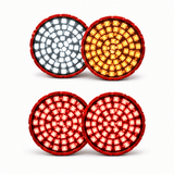 Eagle Lights SUNFLARE 2" Switchback LED Turn Signals for Harley-Davidson® Motorcycles- Front 1157 / Rear 1157