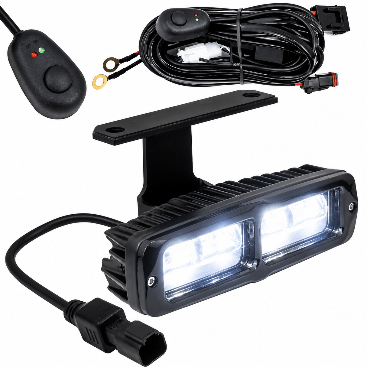 Eagle Lights 6" Generation II LED Projection Light Bar with Plug and Harness for 2015- Current Harley-Davidson Road Glide Models