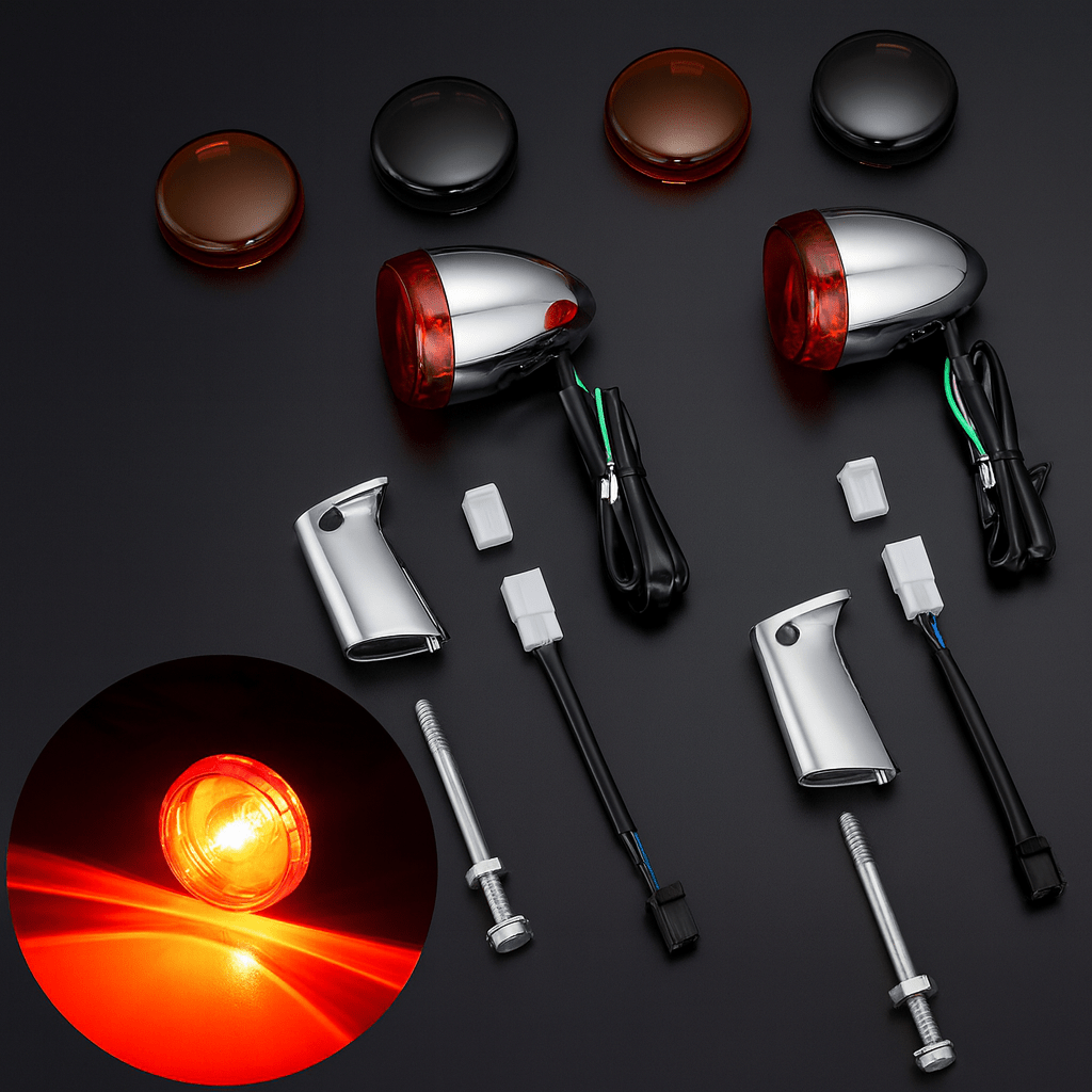 Eagle Lights Bullet Rear Turn Signal & Bracket Kit for Harley-Davidson® Sportster XL1200 (1992–2017)