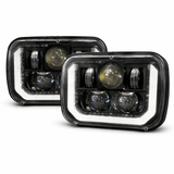 Eagle Lights ArcLine 5x7 Inch LED Headlight Pair for Chevrolet, GMC, Ford Trucks and Vans - Replaces H6054