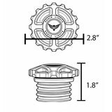 Eagle Lights GearGRIP Gas Cap fits Harley Davidson and Indian Models