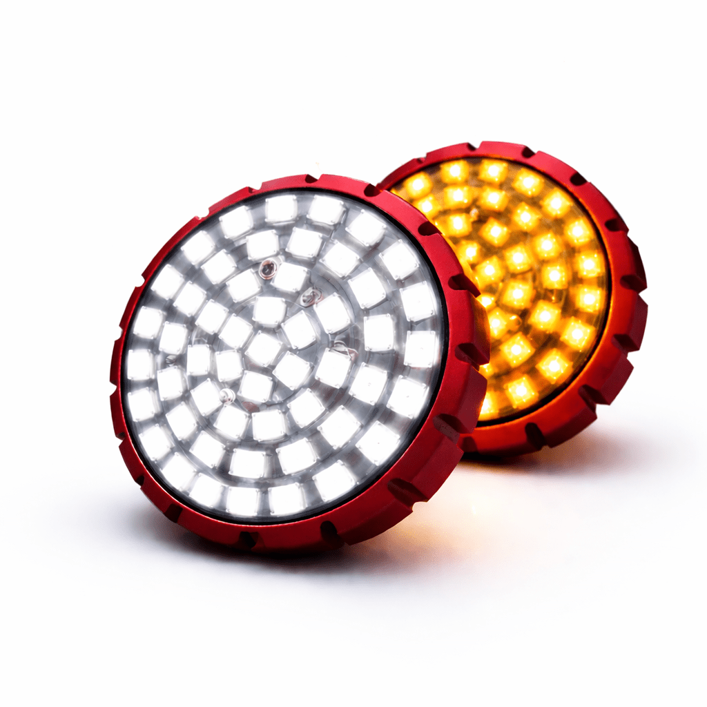 Eagle Lights SUNFLARE 2"  Switchback Front LED Turn Signals For Harley-Davidson® and Yamaha Models