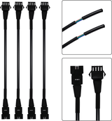 SPECTRALSHIFT 8 Piece Lighting Extension Harnesses -(2) 12", (2) 24" and (4) 36"